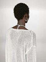 Pull en maille 100 % lin