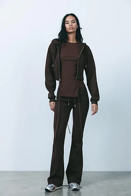 PANTALON FLARE INTERLOCK COUTURES