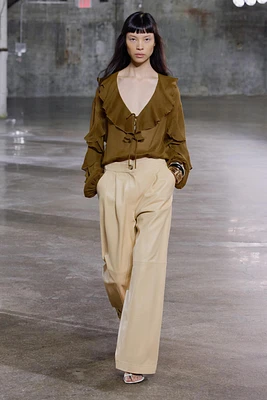 BLOUSE FLUIDE À VOLANTS