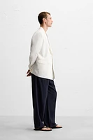 BLAZER CROISÉE 100 % LIN