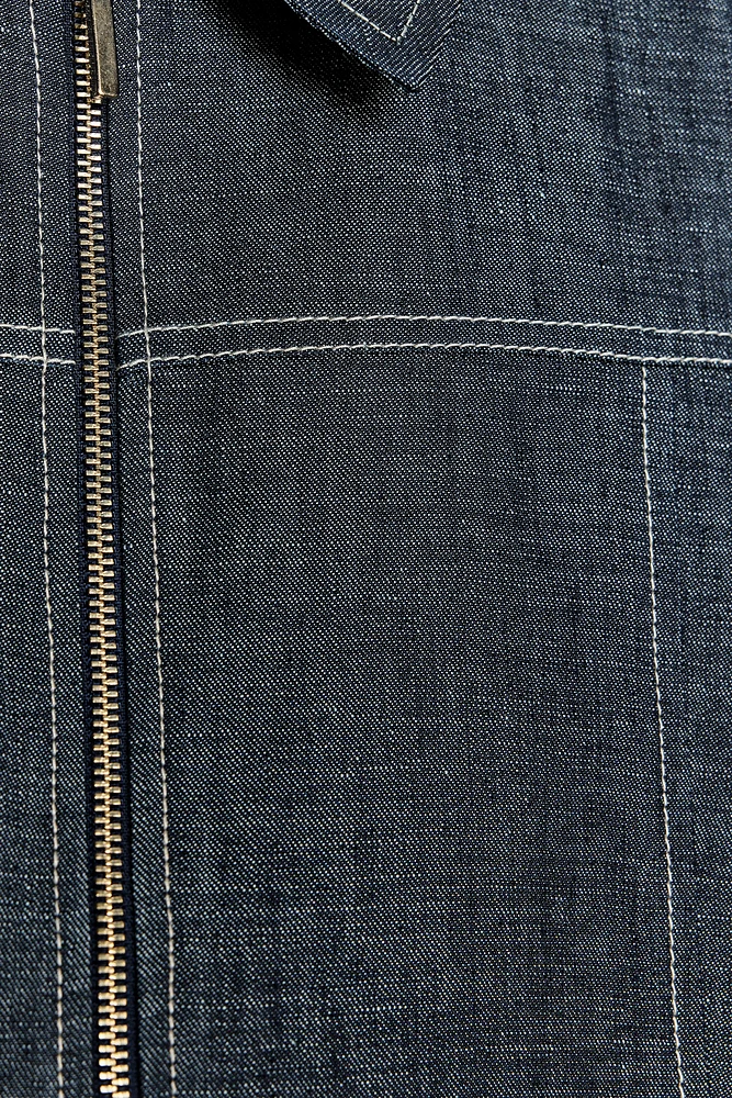 VESTE COURTE SURPIQÛRES CONTRASTE
