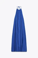 ROBE MIDI HALTER FLUIDE