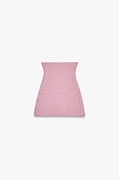 HIGH-WAISTED STRETCH MINI SKIRT