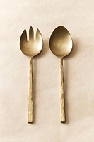 HAMMERED SALAD FLATWARE SET (SET OF 2)
