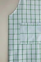 COTTON CHECKED KITCHEN APRON