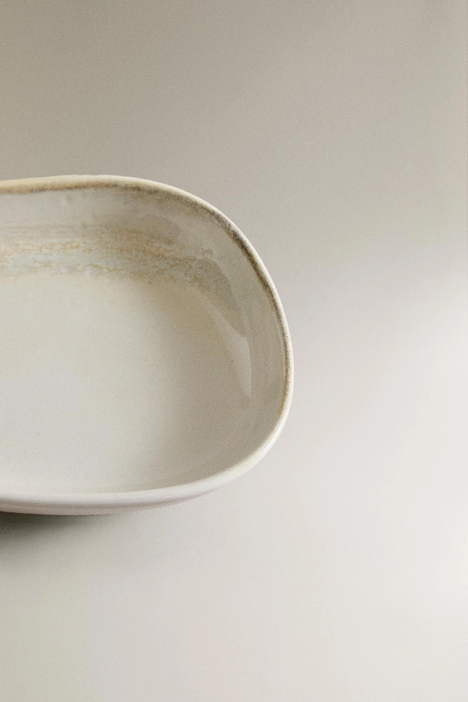 MINI ASSIETTE GRÈS ÉCRU