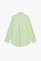 CHEMISE OVERSIZE EN POPELINE RAYÉE