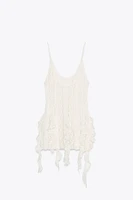 TOP EN POINTE TEXTURE DENTELLE