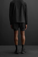 2-IN-1 PERFORATED SHORTS