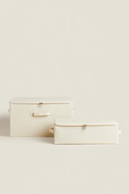 BOÎTE DE RANGEMENT PLIABLE AVEC COUVERCLE