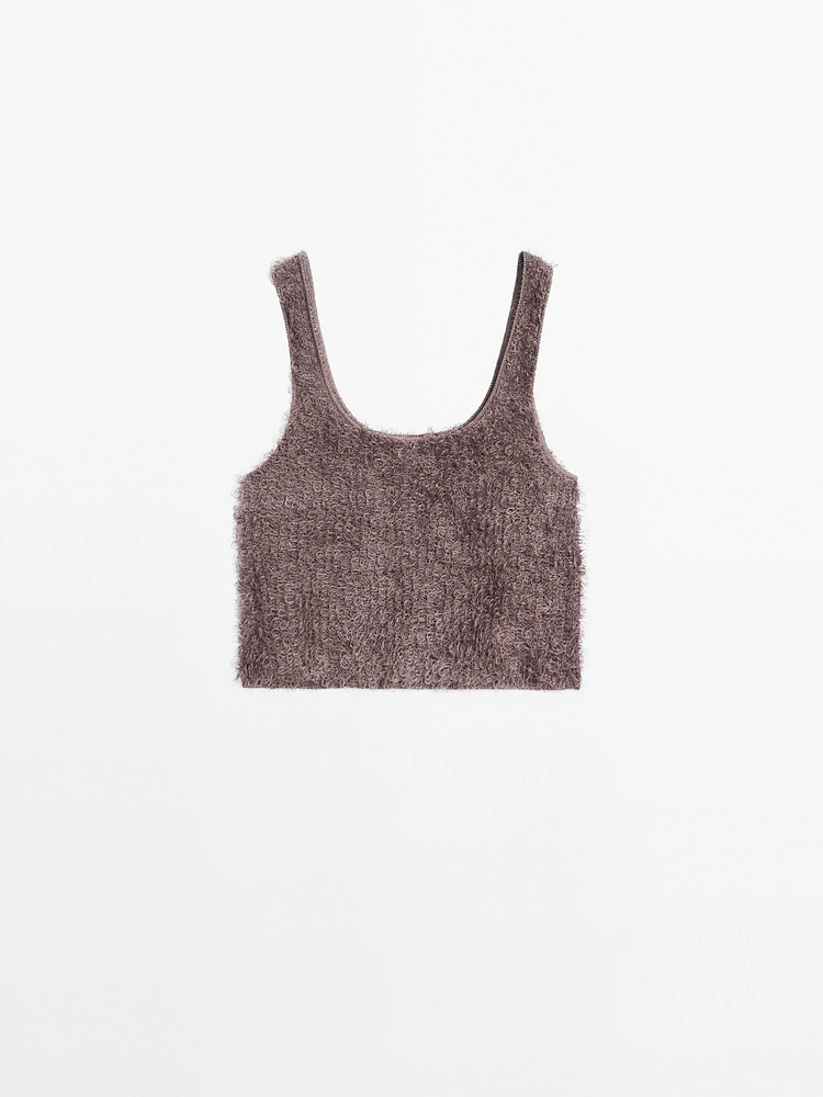 Top en maille à fil bouclé - Studio