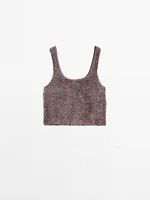 Top en maille à fil bouclé - Studio