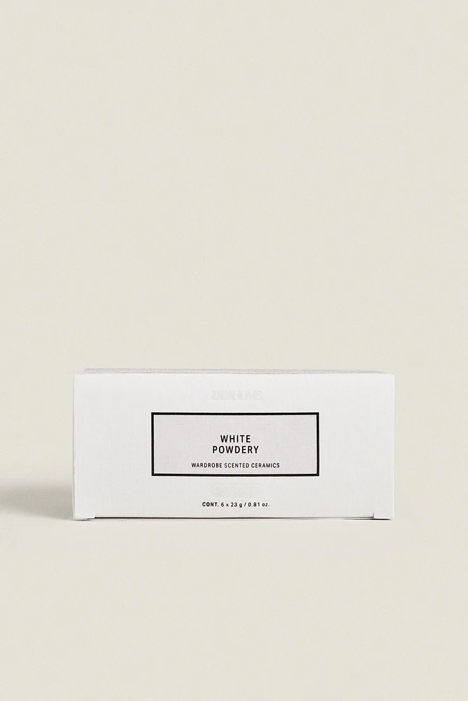 LOT CÉRAMIQUE PARFUMÉE WHITE POWDERY (LOT DE 6)
