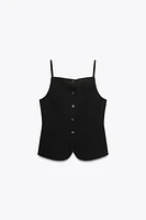 BUTTON TOP VEST