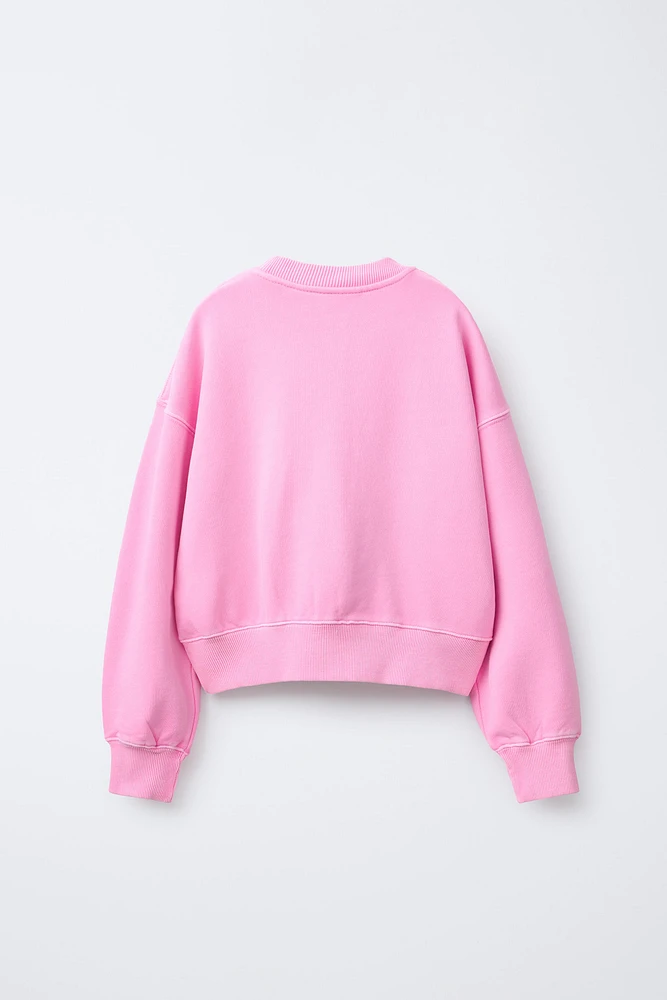 TEXT PRINT SWEATSHIRT