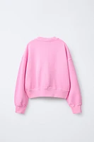 TEXT PRINT SWEATSHIRT