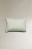 BACKSTITCHED THROW PILLOW COVER