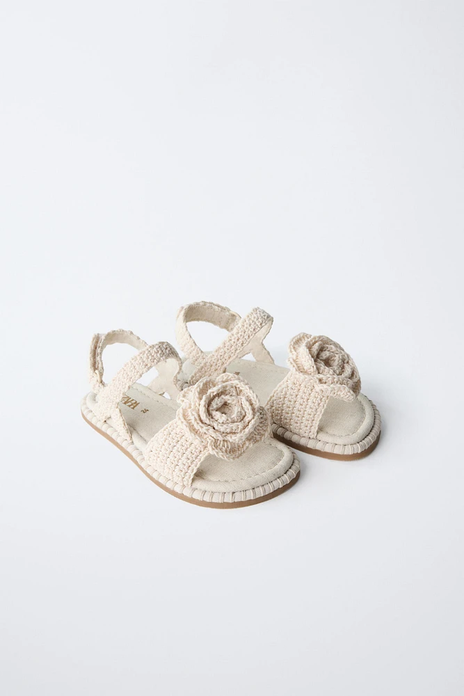 SANDALES FLEUR CROCHET