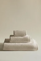 RICE STITCH COTTON BATH TOWEL