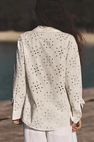 CHEMISE BRODERIES PERFORÉES GOMMÉES