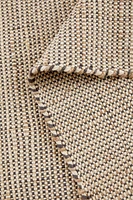 FLECKED RECTANGULAR COTTON JUTE AREA RUG