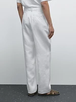 Pantalon léger 100 % lin