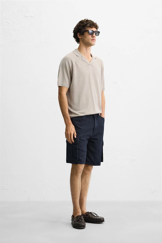 POLO EN MAILLE DE LIN