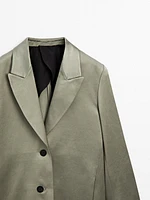 Manteau long satiné - Studio