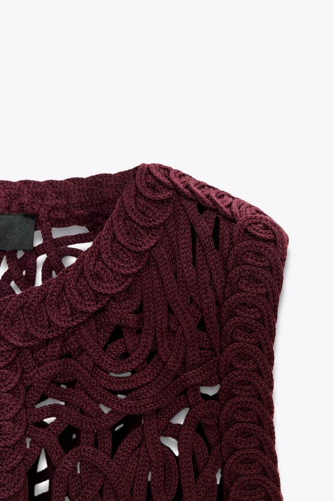 GILET MACRAMÉ FRANGES