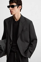 100% WOOL SUIT BLAZER