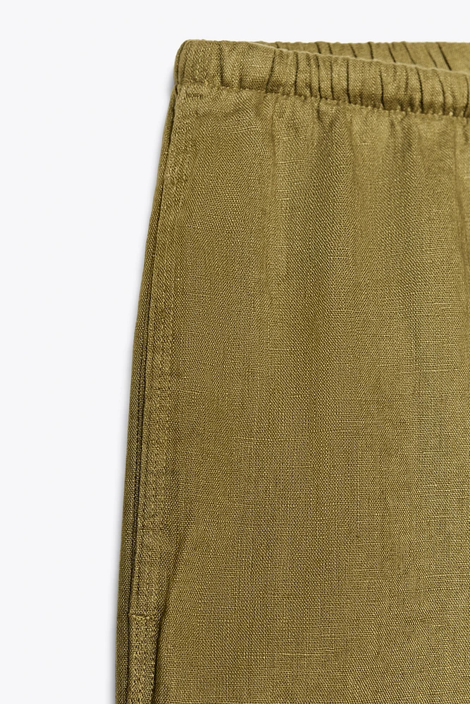 PANTALON LARGE 100 % LIN COLLECTION ZW