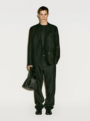 100% linen suit blazer