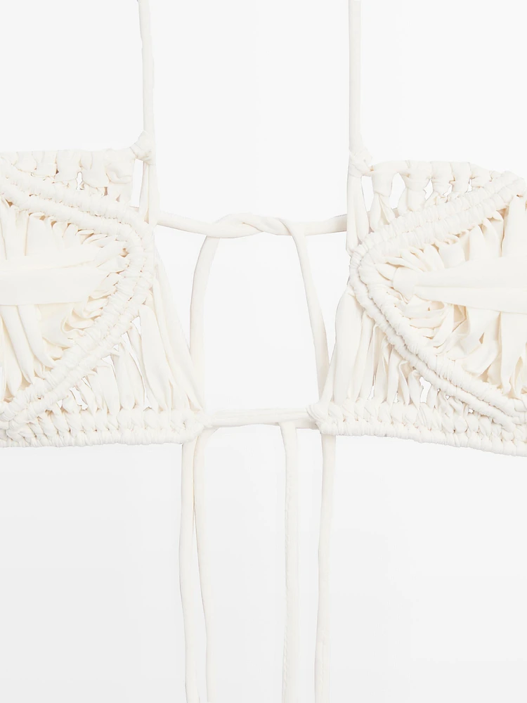 Ensemble bikini macramé