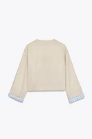 VESTE COURTE AVEC LIN