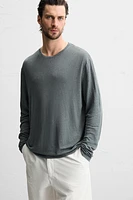LINEN BLEND T-SHIRT