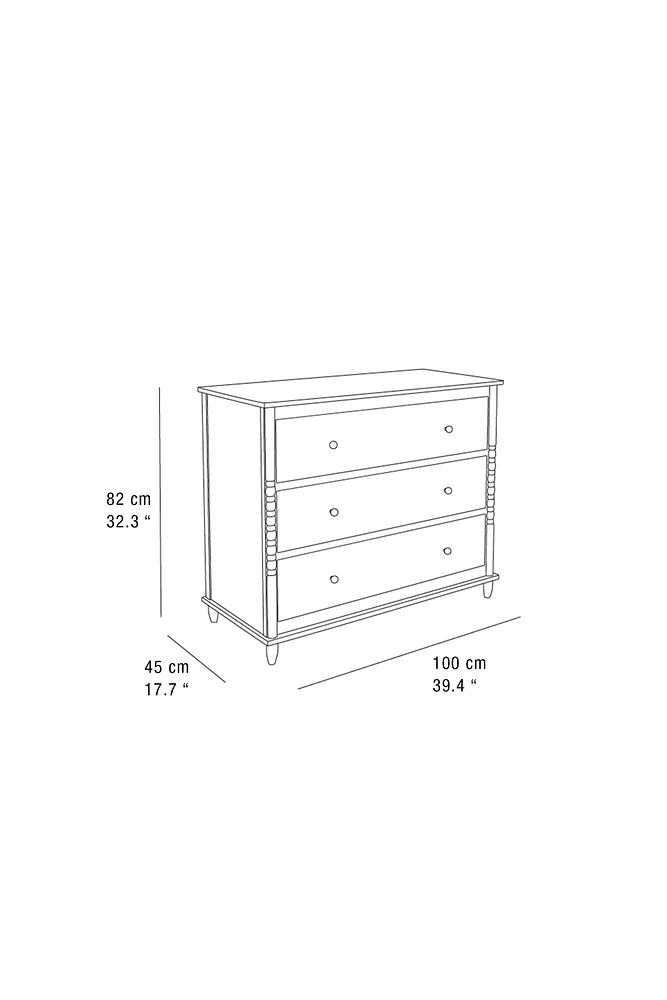 WOODEN CHEST OF DRAWERS