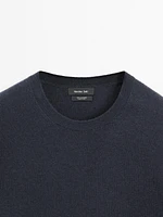 Pull en maille de cachemire à col rond