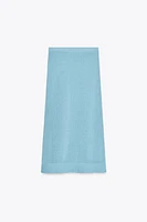 JUPE MIDI EN MAILLE