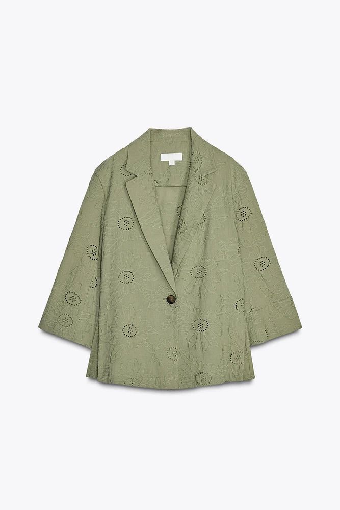 BLAZER BRODÉ PERFORÉ
