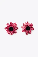 MAXI CONTRAST FLOWER EARRINGS