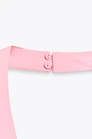 ROBE MI-LONGUE AVEC ENCOLURE AMÉRICAINE