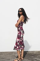 GODET FLORAL DRESS