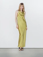 Long flowing satin skirt - STUDIO