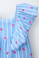 ROBE IMPRIMÉE À VOLANT
