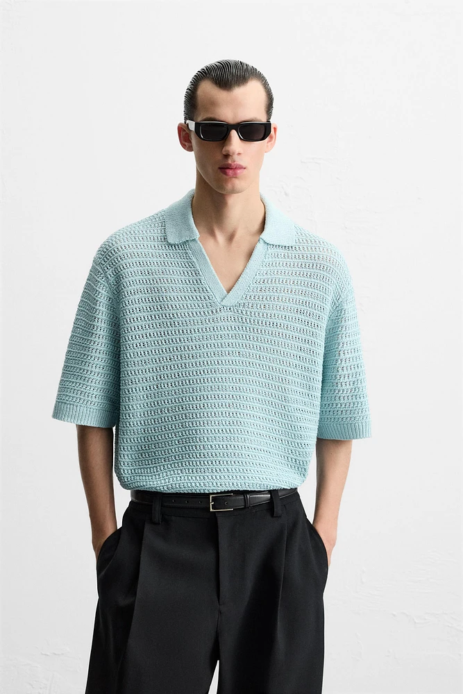 POLO EN MAILLE CROCHET