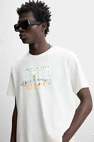 CONTRAST PRINT T-SHIRT