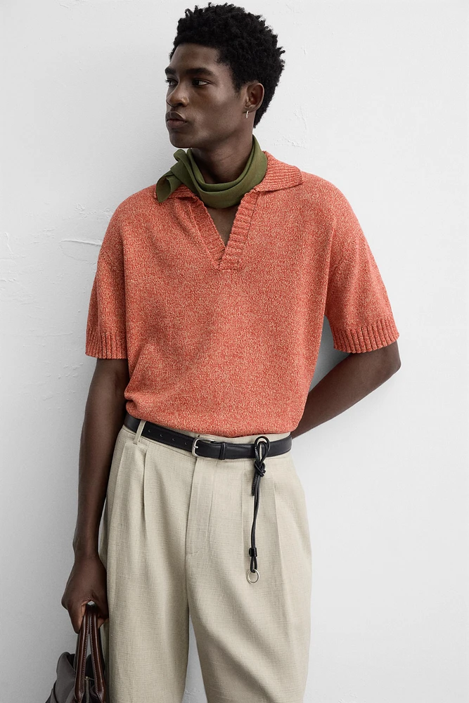 POLO EN MAILLE CONTRASTE