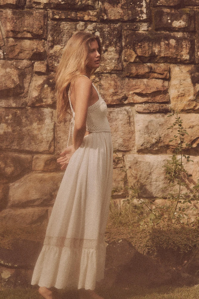 COMBINATION KNIT DRESS