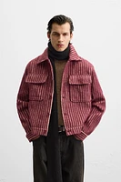 STRIPED JACQUARD JACKET