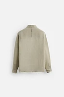 CHEMISE RELAXED FIT MÉLANGE DE LIN